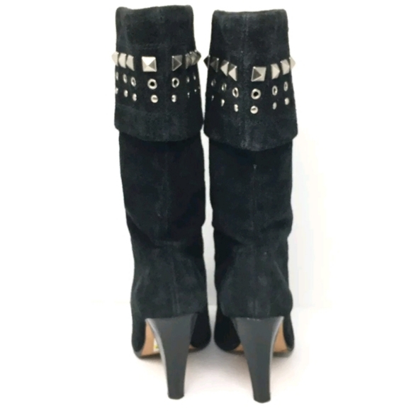 Michael Kors Boots Black Suede Mid Calf 6M - Picture 6 of 8
